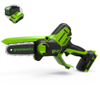 Цепная мини-пила Greenworks 24V G24MCS10 (10 см) аккумуляторная в Астрахани